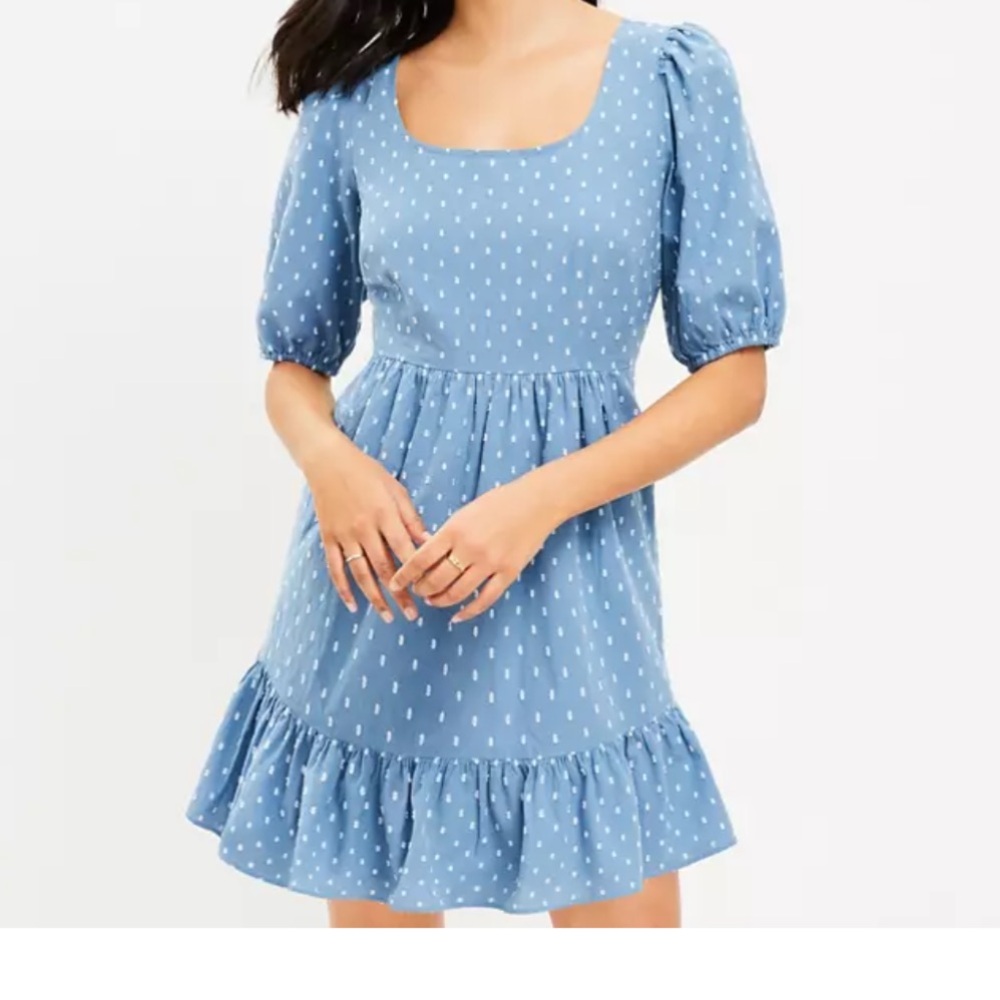 Loft Charming Polka Dot Woman’s Dress